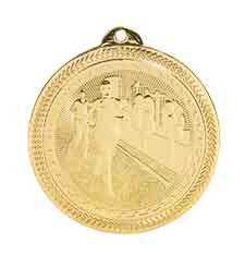 2" Cross Country Laserable BriteLazer Medal