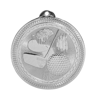 2" Golf Laserable BriteLazer Medal