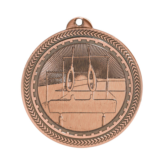 2" Gymnastics Laserable BriteLazer Medal