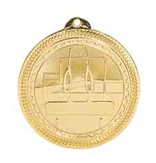 2" Gymnastics Laserable BriteLazer Medal