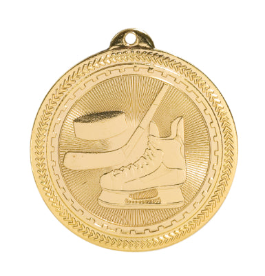 2" Hockey Laserable BriteLazer Medal