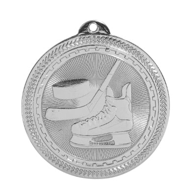 2" Hockey Laserable BriteLazer Medal