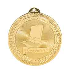 2" Computers Laserable BriteLazer Medal