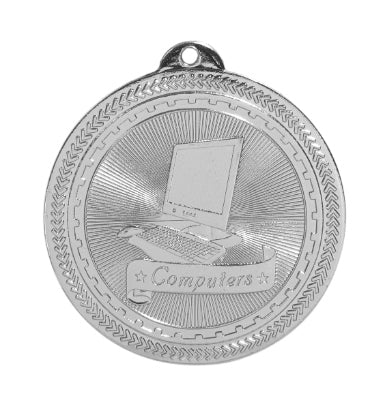 2" Computers Laserable BriteLazer Medal