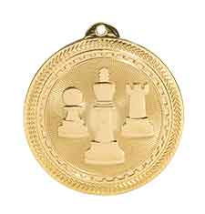 2" Chess Laserable BriteLazer Medal