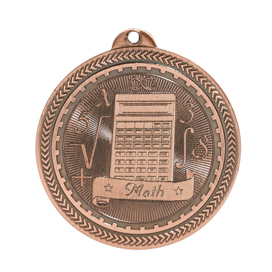 2" Math Laserable BriteLazer Medal