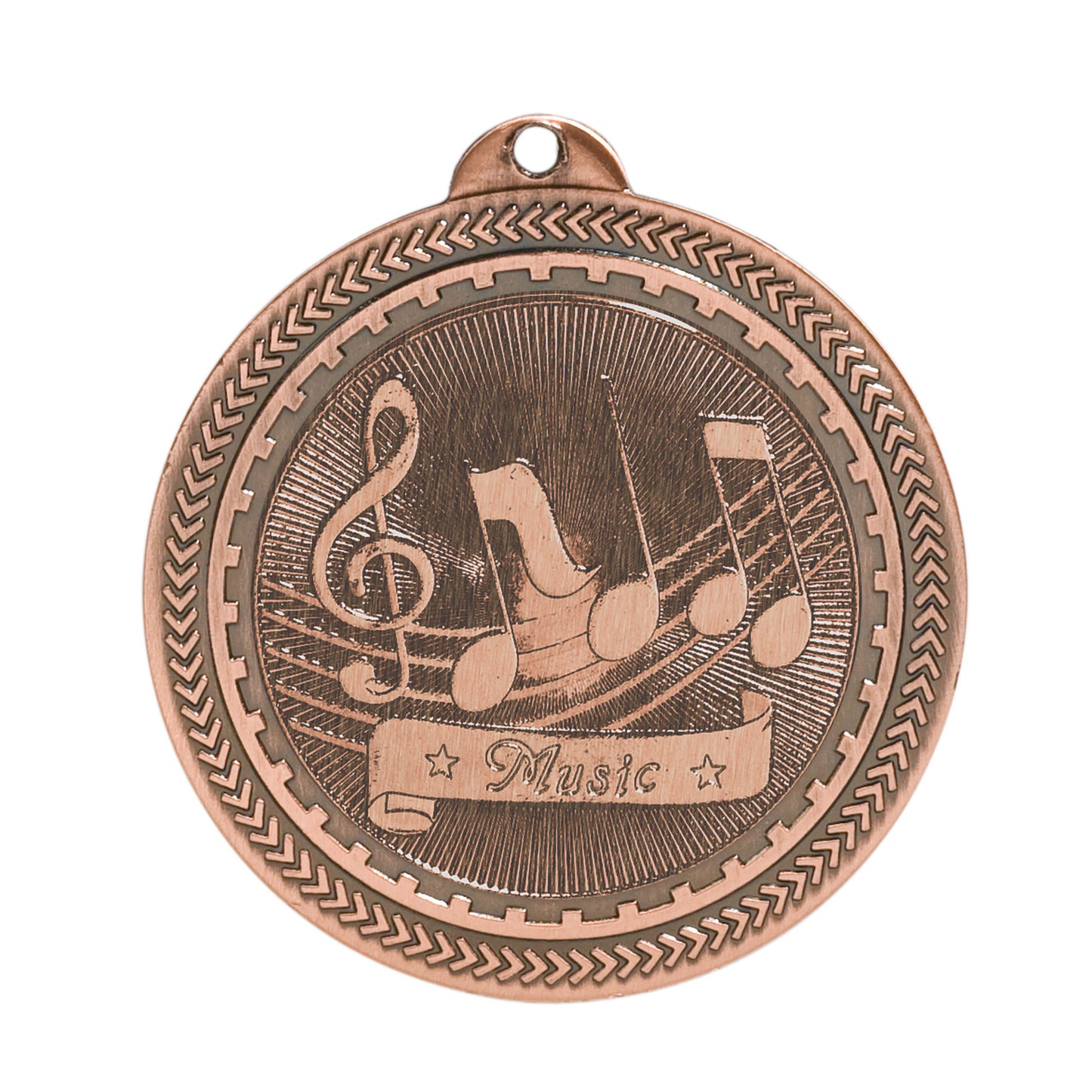 2" Music Laserable BriteLazer Medal
