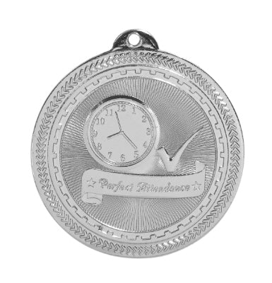 2" Perfect Attendance Laserable BriteLazer Medal