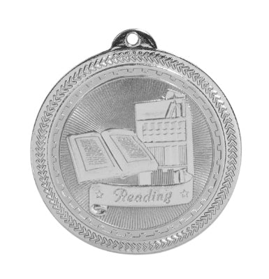 2" Reading Laserable BriteLazer Medal