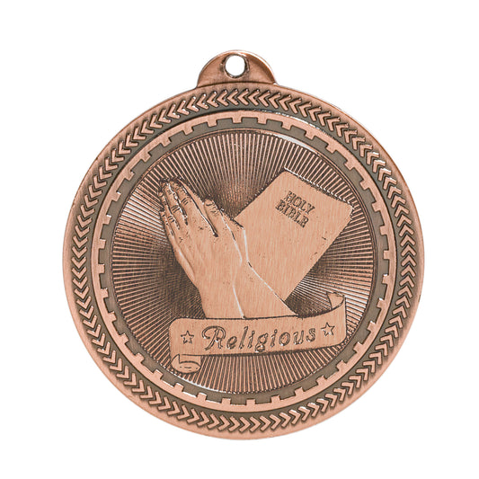 2" Religious Laserable BriteLazer Medal