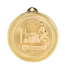 2" Science Laserable BriteLazer Medal