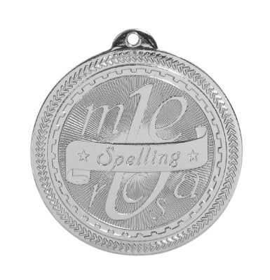 2" Spelling Laserable BriteLazer Medal