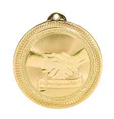 2" Sportsmanship Laserable BriteLazer Medal