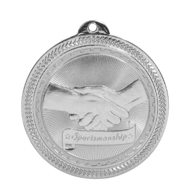 2" Sportsmanship Laserable BriteLazer Medal