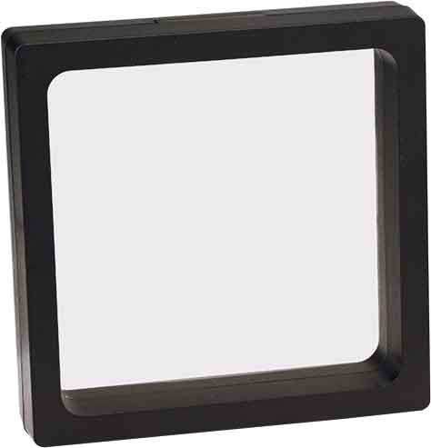 3 1/2" x 3 1/2" Illusion Black Presentation Box with Window 