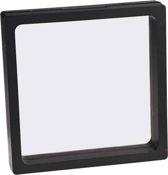 4 1/4" x 4 1/4" Illusion Black Presentation Box with Window 