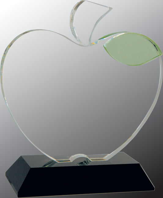 Crystal Apple on Black Base