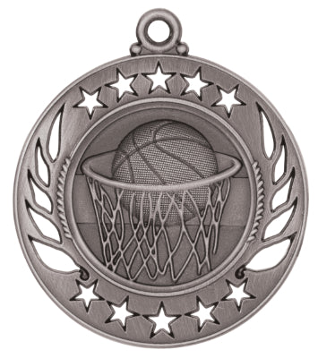 2 1/4" Basketball Galaxy Medal