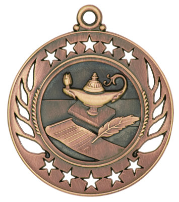 2 1/4" Lamp of Knowledge Galaxy Medal