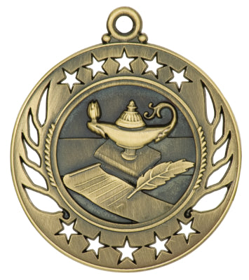 2 1/4" Lamp of Knowledge Galaxy Medal