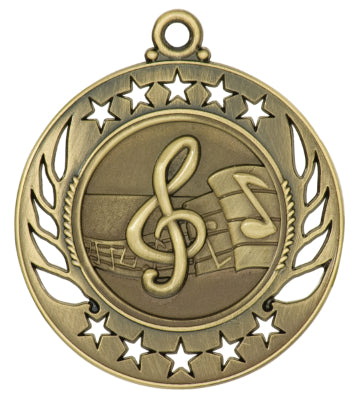 2 1/4" Music Galaxy Medal