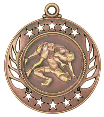 2 1/4" Wrestling Galaxy Medal
