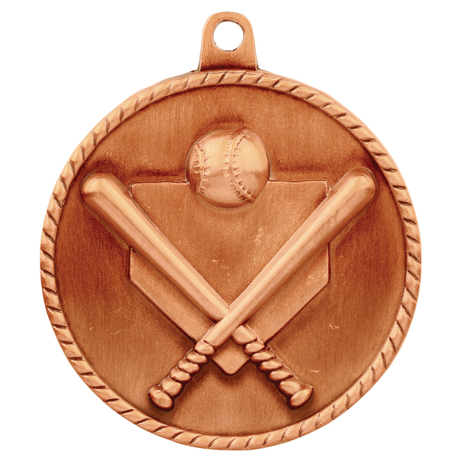 2" Baseball/Softball High Relief Medal