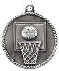 2" Basketball High Relief Medal