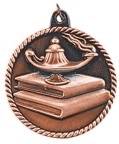 2" Lamp of Knowledge High Relief Medal