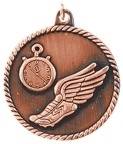 2" Track High Relief Medal