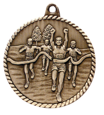 2" Cross Country High Relief Medal