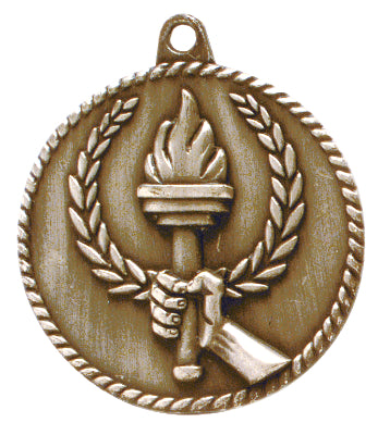 2" Torch High Relief Medal