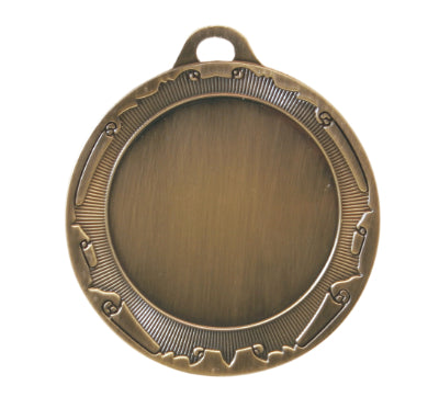 2 3/4" Torch/Wreath 2" Insert Holder Medal (double sided)