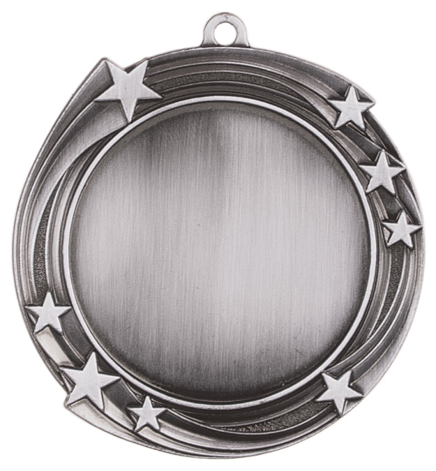 2 3/4" Swirling Star 2" Insert Holder Medal