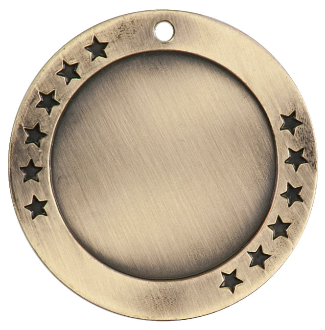 2 3/4" 12-Star 2" Insert Holder Medal