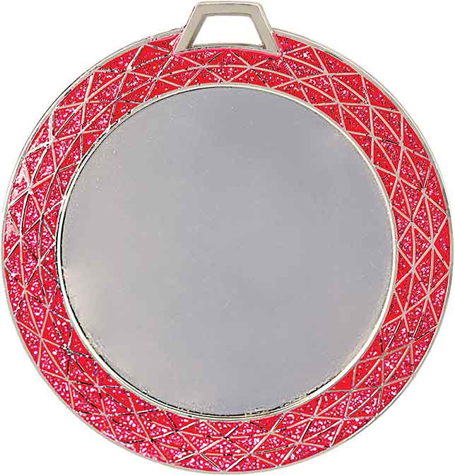 2 3/4" Pink Bling 2" Insert Holder Medal