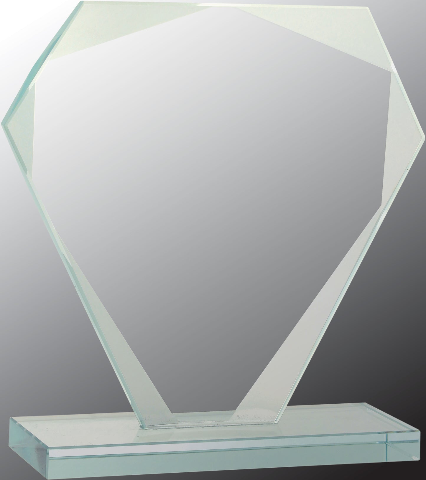 Cut Diamond Jade Glass Award