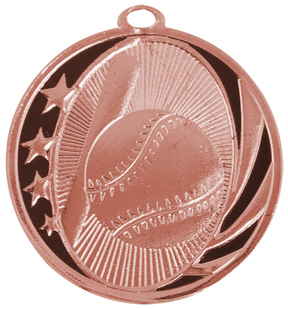 2" Baseball/Softball Laserable MidNite Star Medal