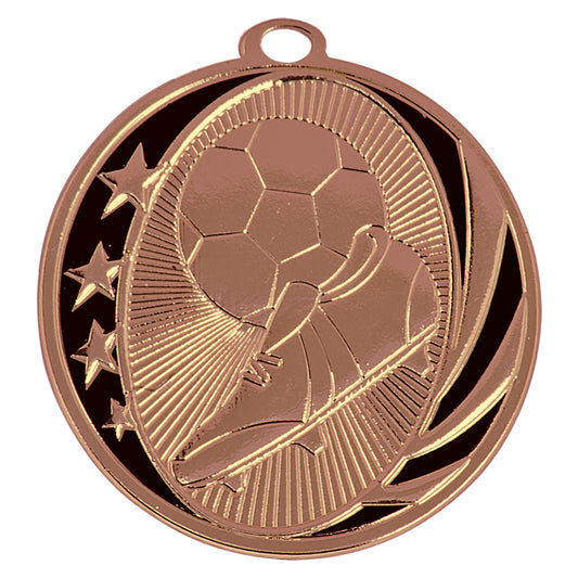 2"  Soccer Laserable MidNite Star Medal