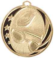 2"  Swimming Laserable MidNite Star Medal