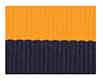 7/8" Navy/Gold Neck Ribbon