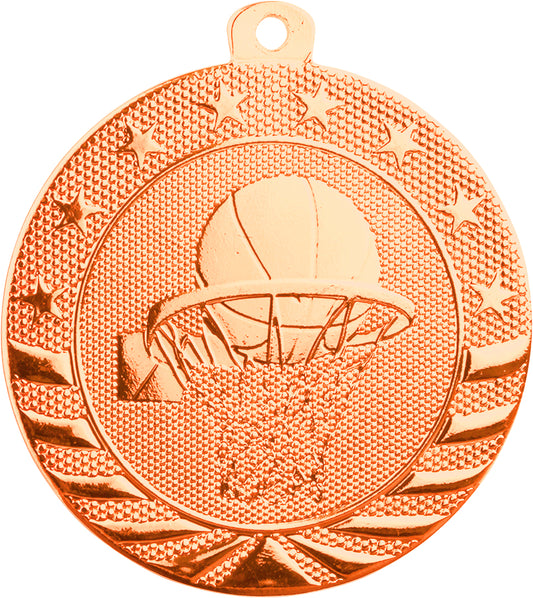 2" Basketball Starbrite Medal