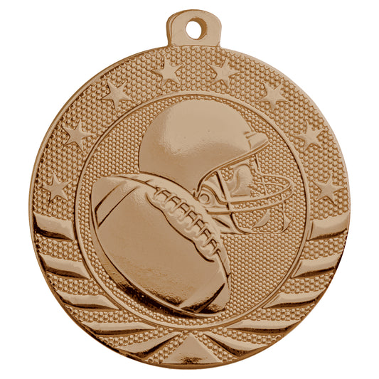 2" Football Starbrite Medal