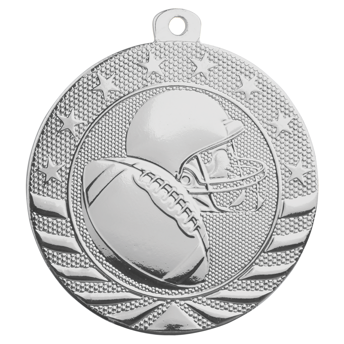 2" Football Starbrite Medal