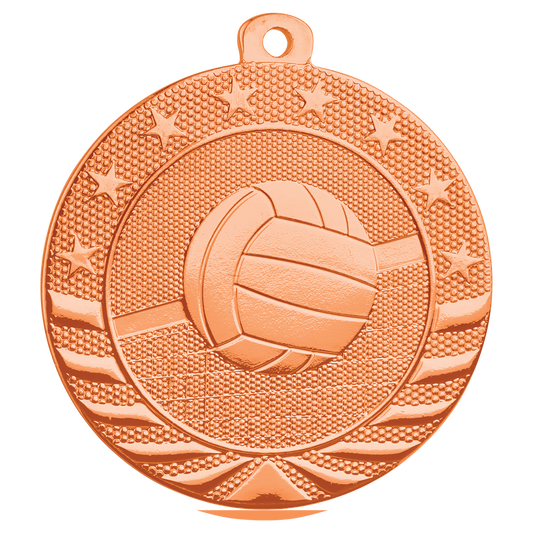 2" Volleyball Starbrite Medal