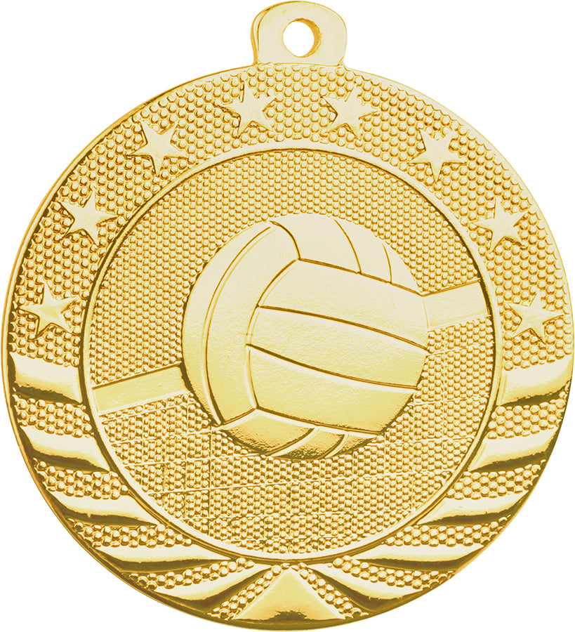 2" Volleyball Starbrite Medal