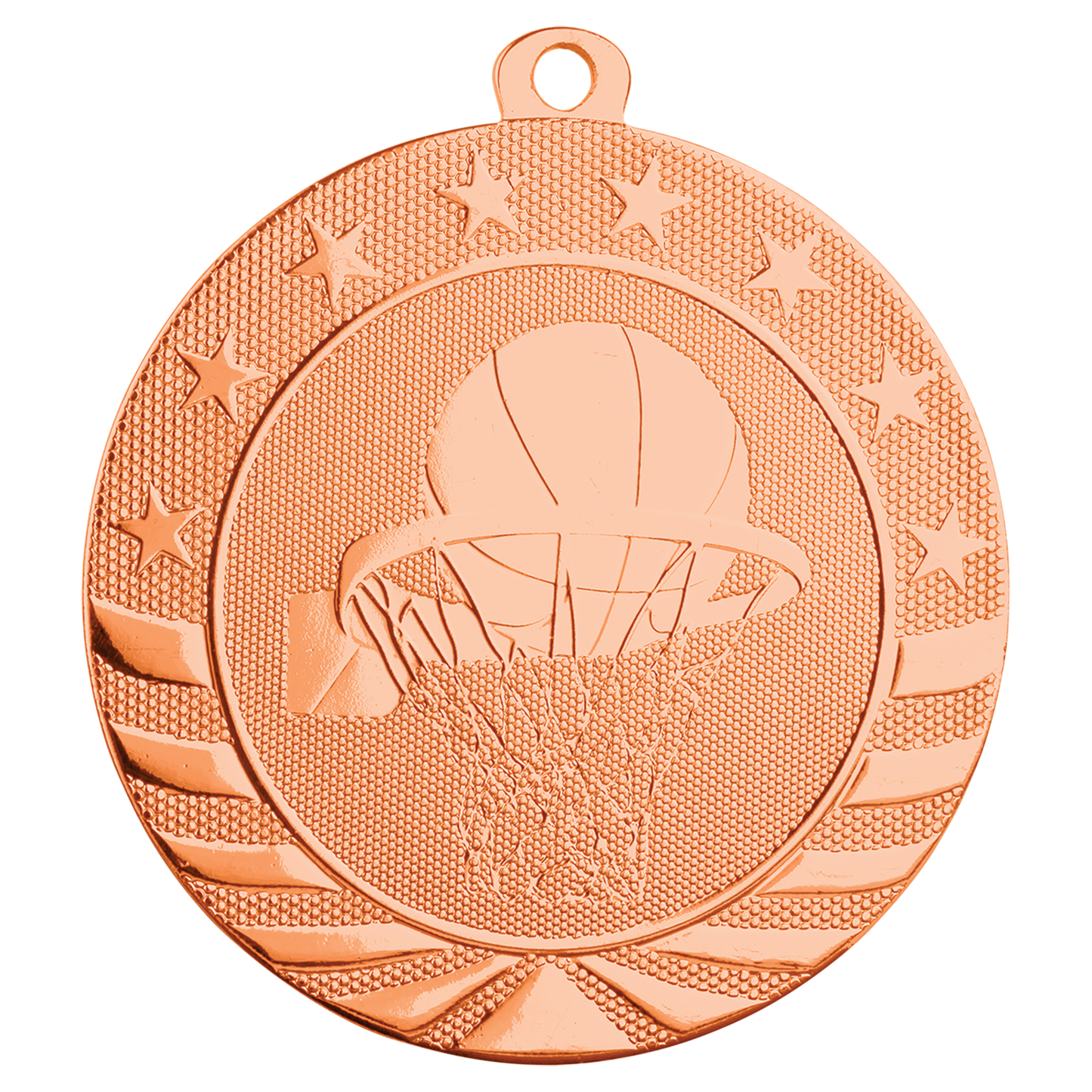 2 3/4" Basketball Starbrite Medal