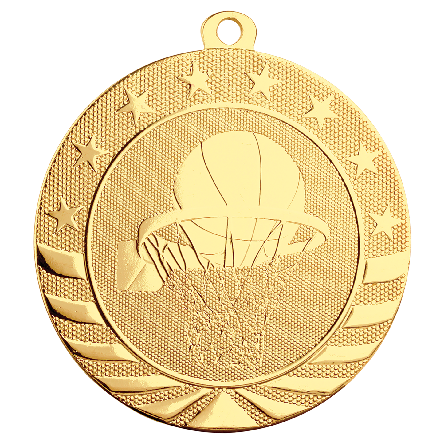 2 3/4" Basketball Starbrite Medal
