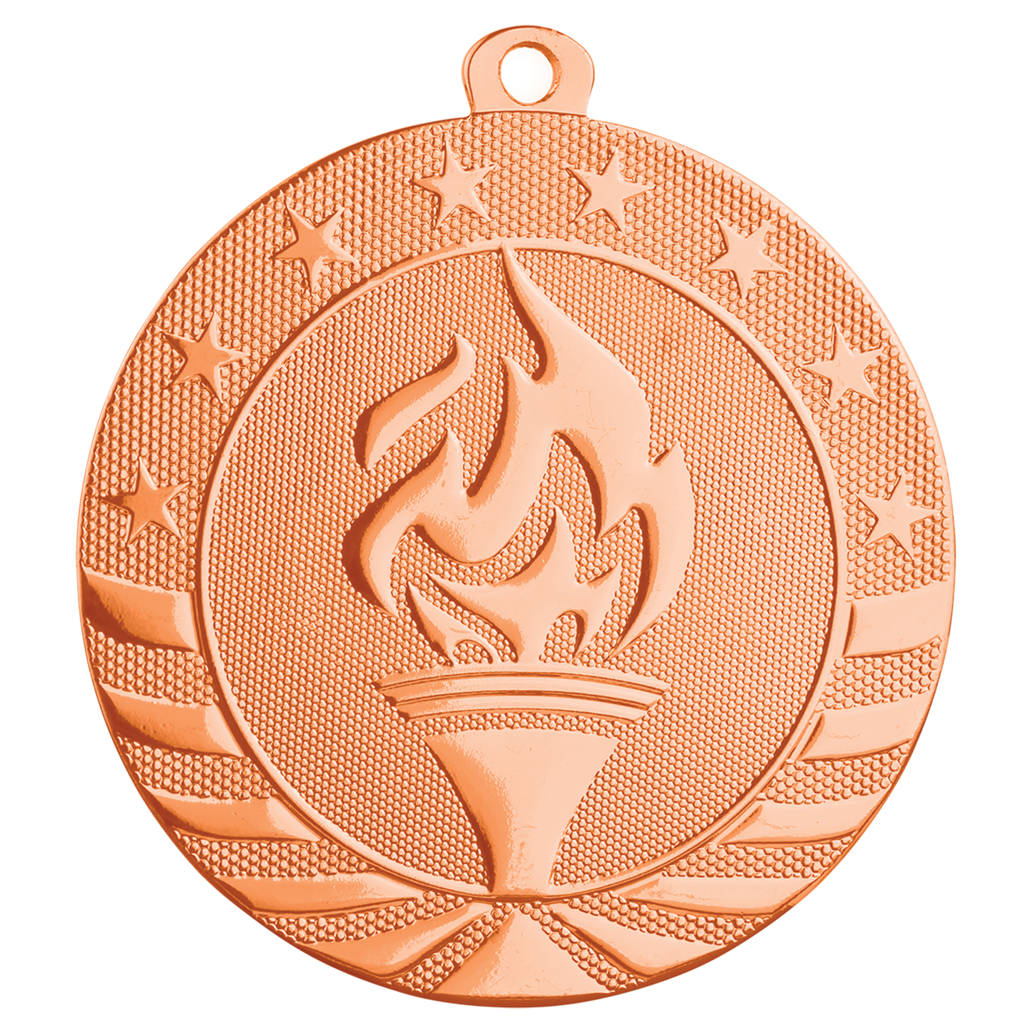 2 3/4" Torch Starbrite Medal