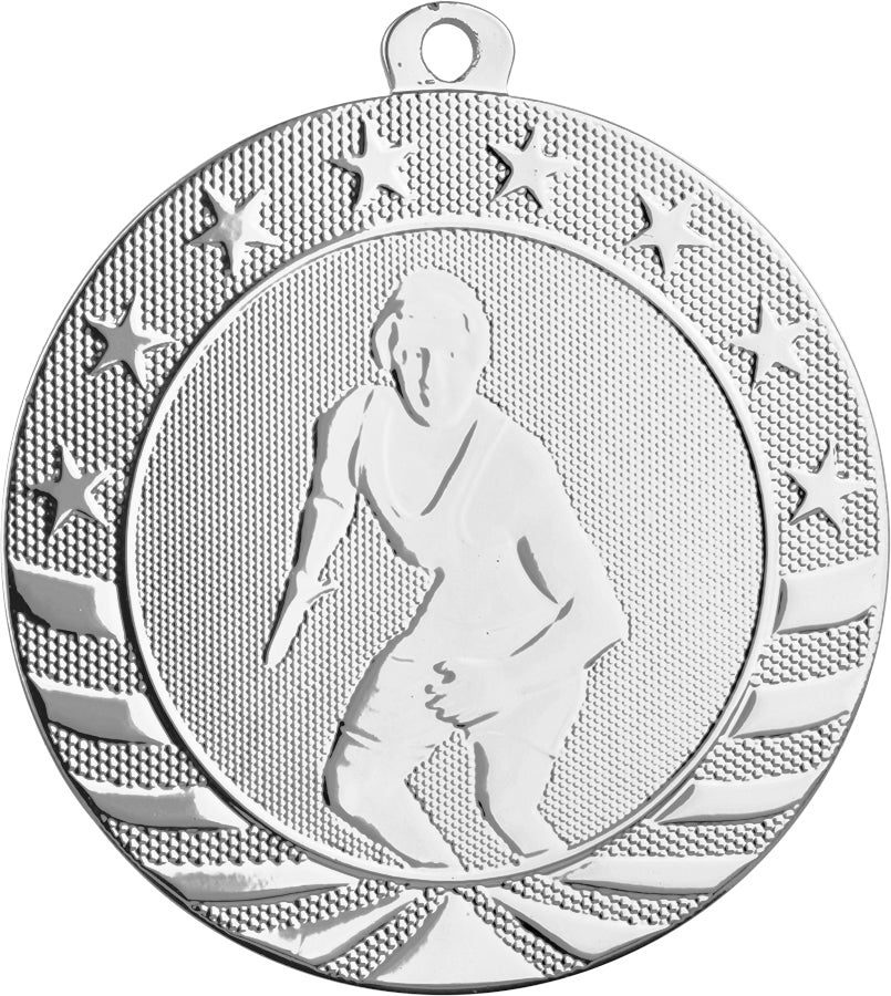 2 3/4" Wrestling Starbrite Medal